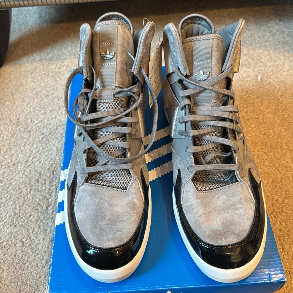 New! Size 14 Grey Adidas Sneakers